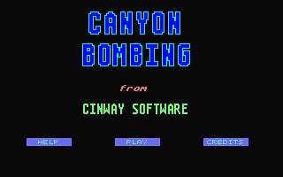 Canyon Bombing atari screenshot